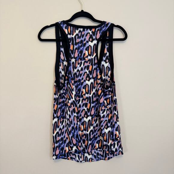 Apostrophe Tank Top Womens L Multi Leopard Animal Print Racerback Summer Casual - Picture 2 of 6
